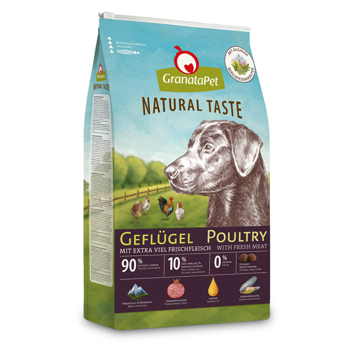 Levně GranataPet Natural Taste Adult – drůbež 12 kg