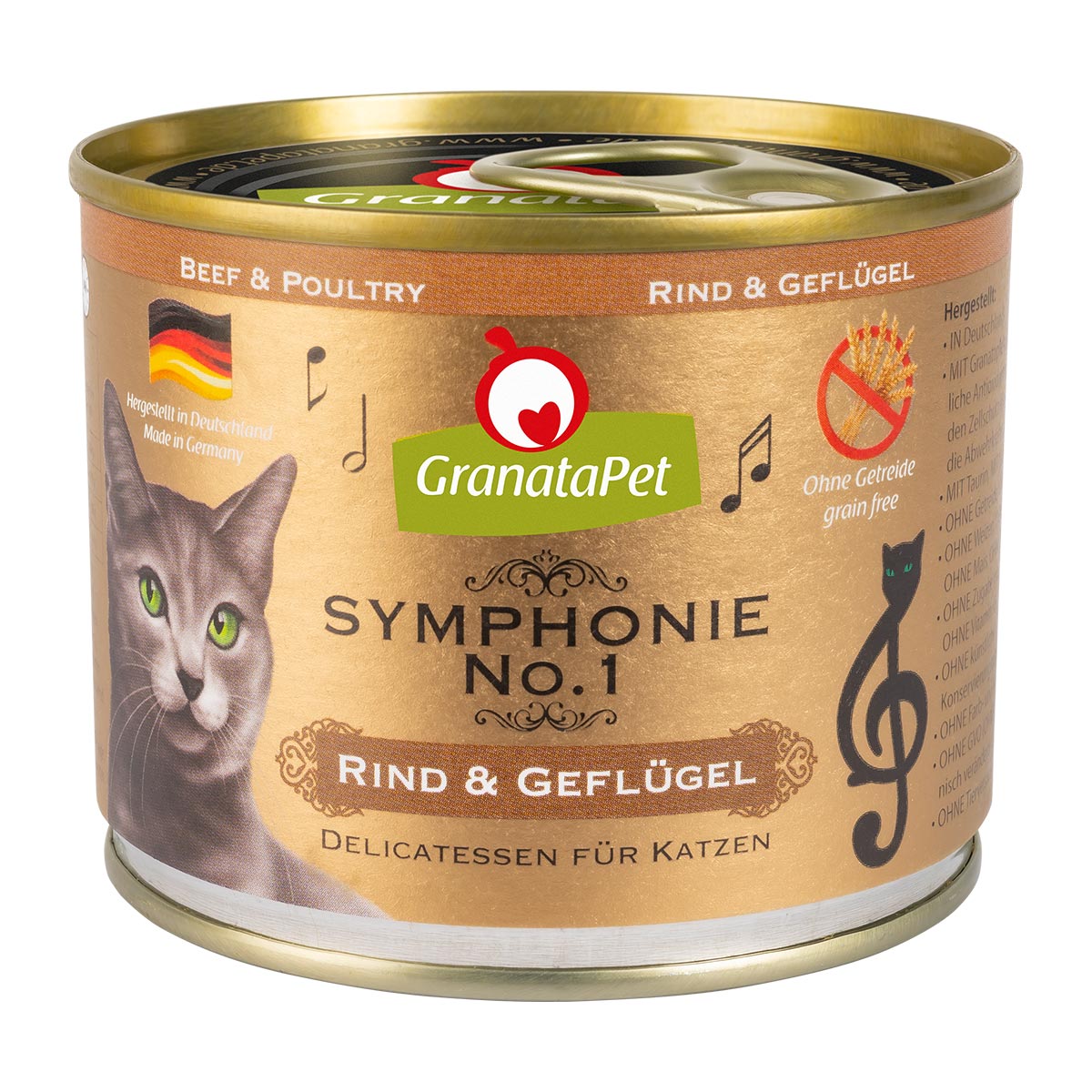 GranataPet Symphonie No. 1 s hovězím a drůbežím masem, 6 x 200 g