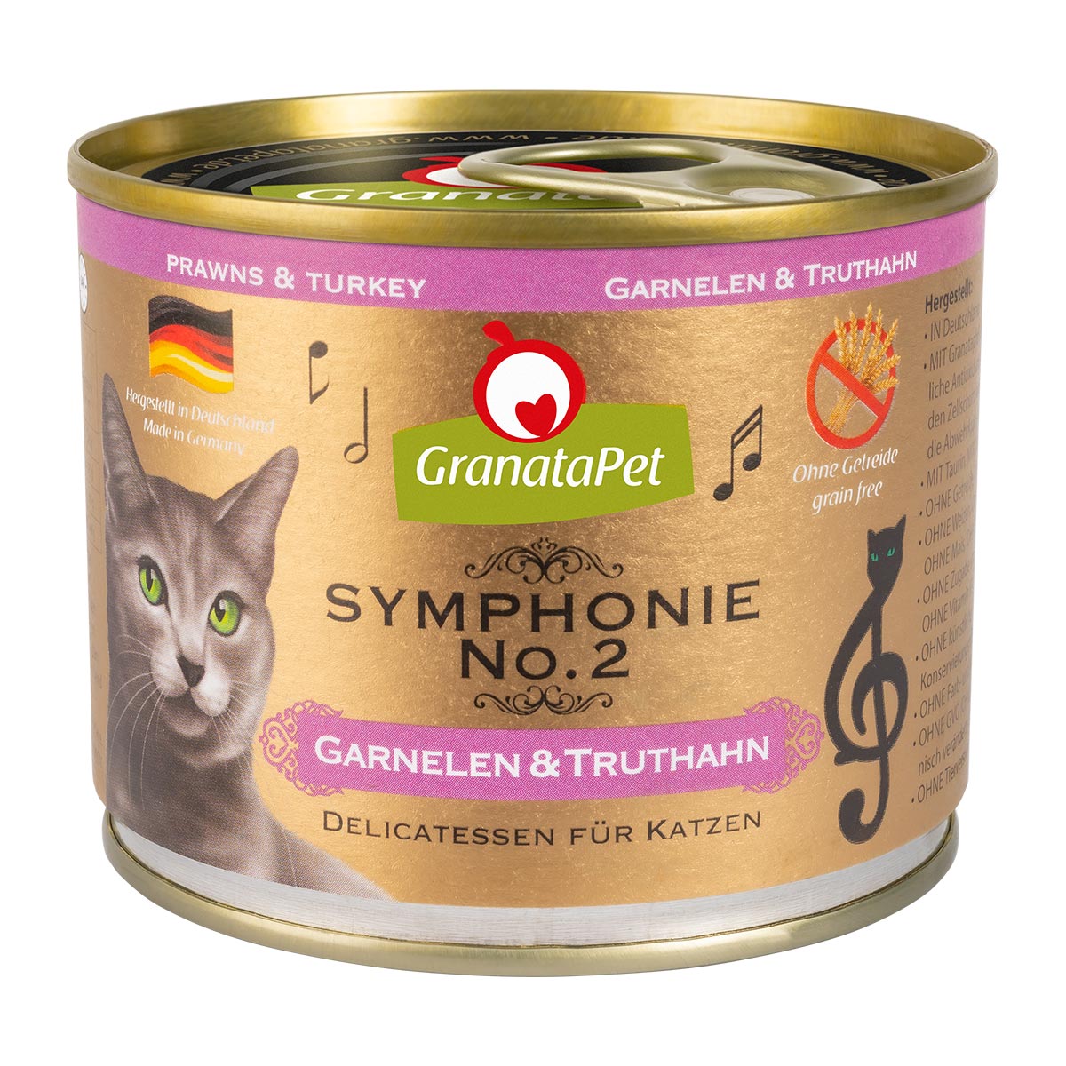 Levně GranataPet Symphonie No. 2 s krevetami a krocanem, 6 x 200 g