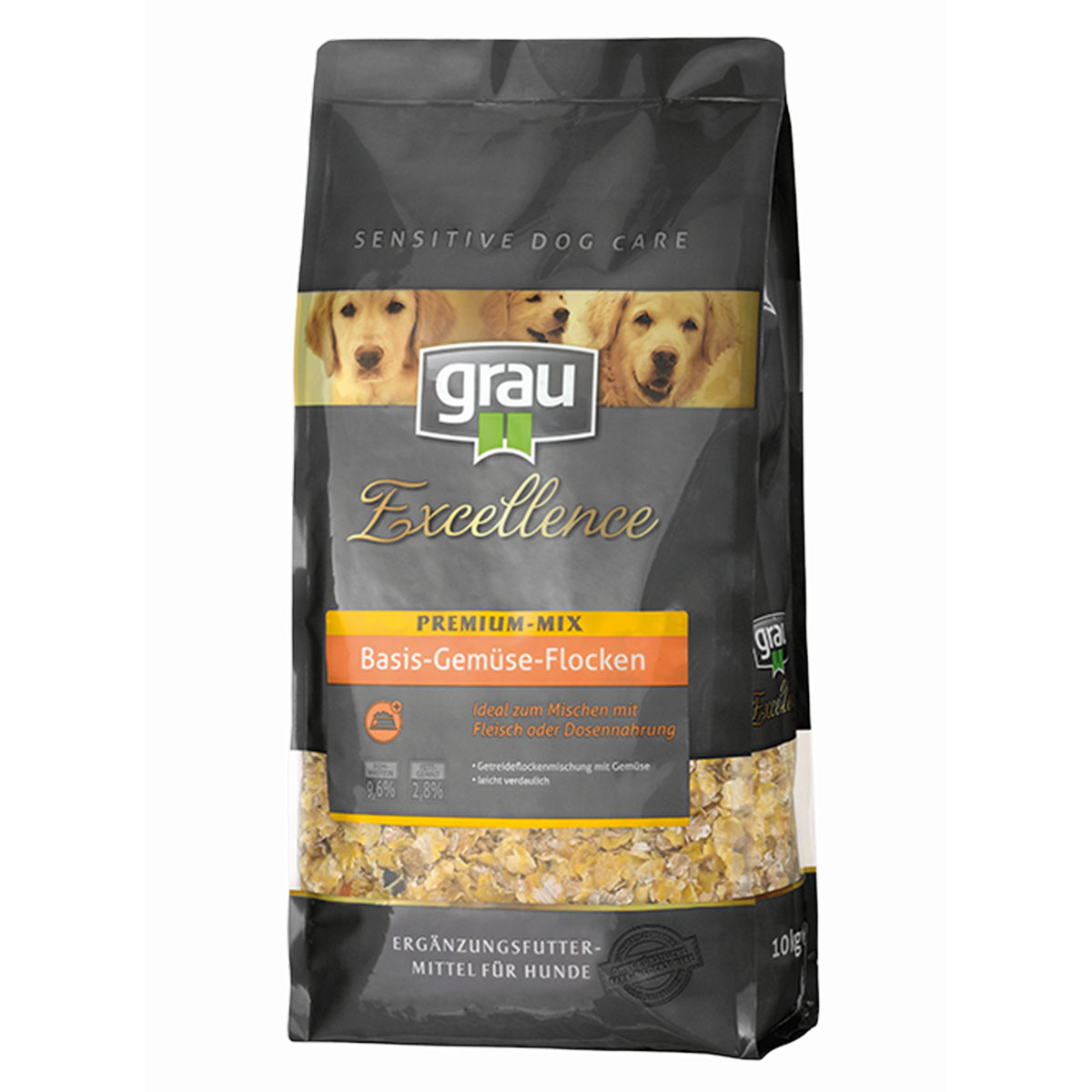 Grau Excellence Hunde-Trockenfutter Premium-Mix Basis-Gemüse-Flocken