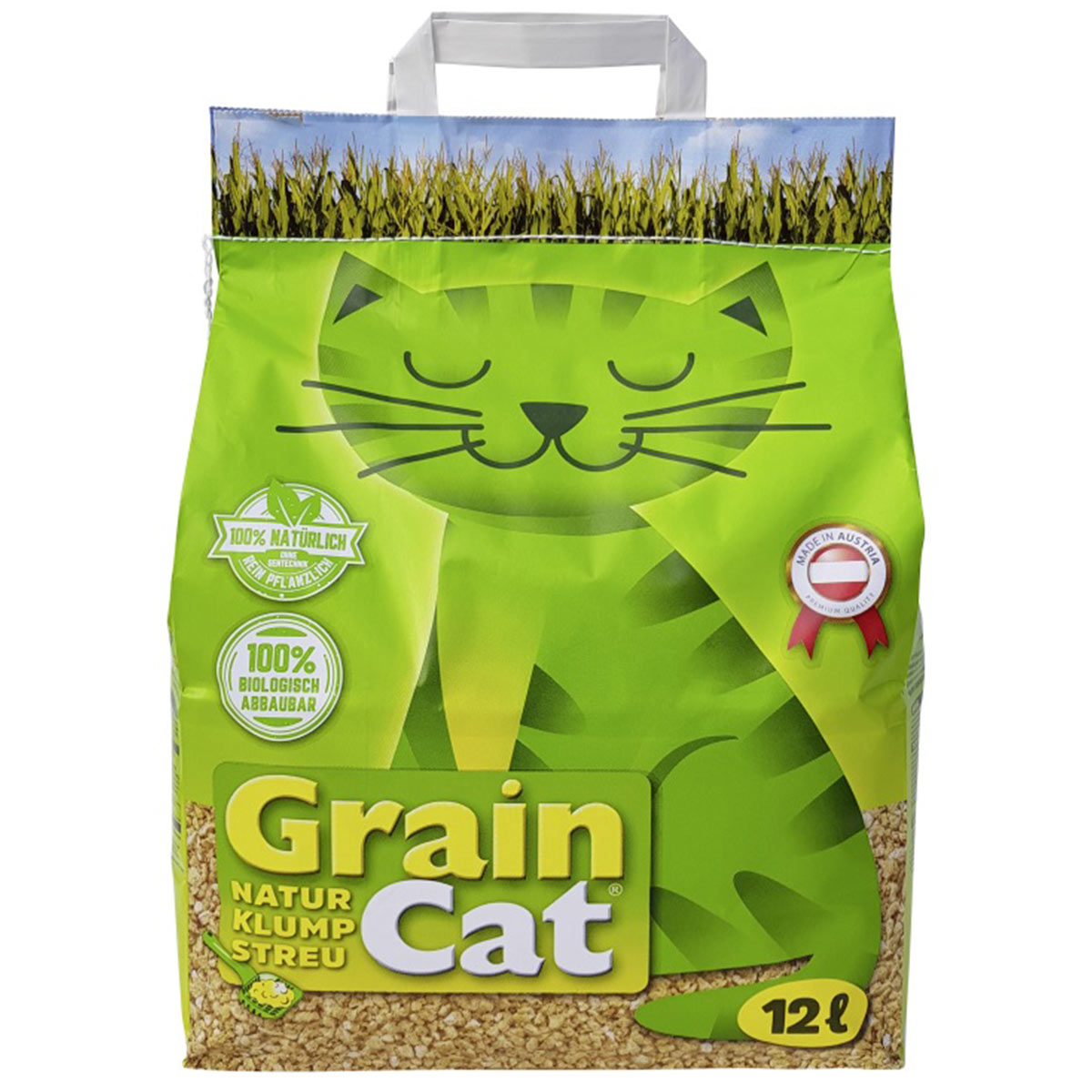 Levně Green Cat přírodní podestýlka pro kočky 12 l