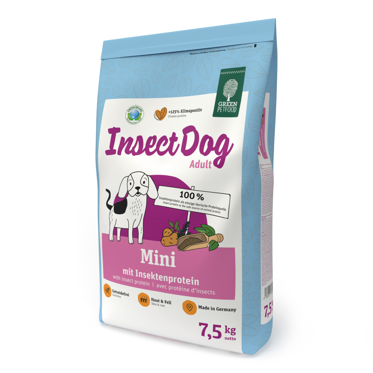 Levně Green Petfood InsectDog Mini 2 × 7,5 kg