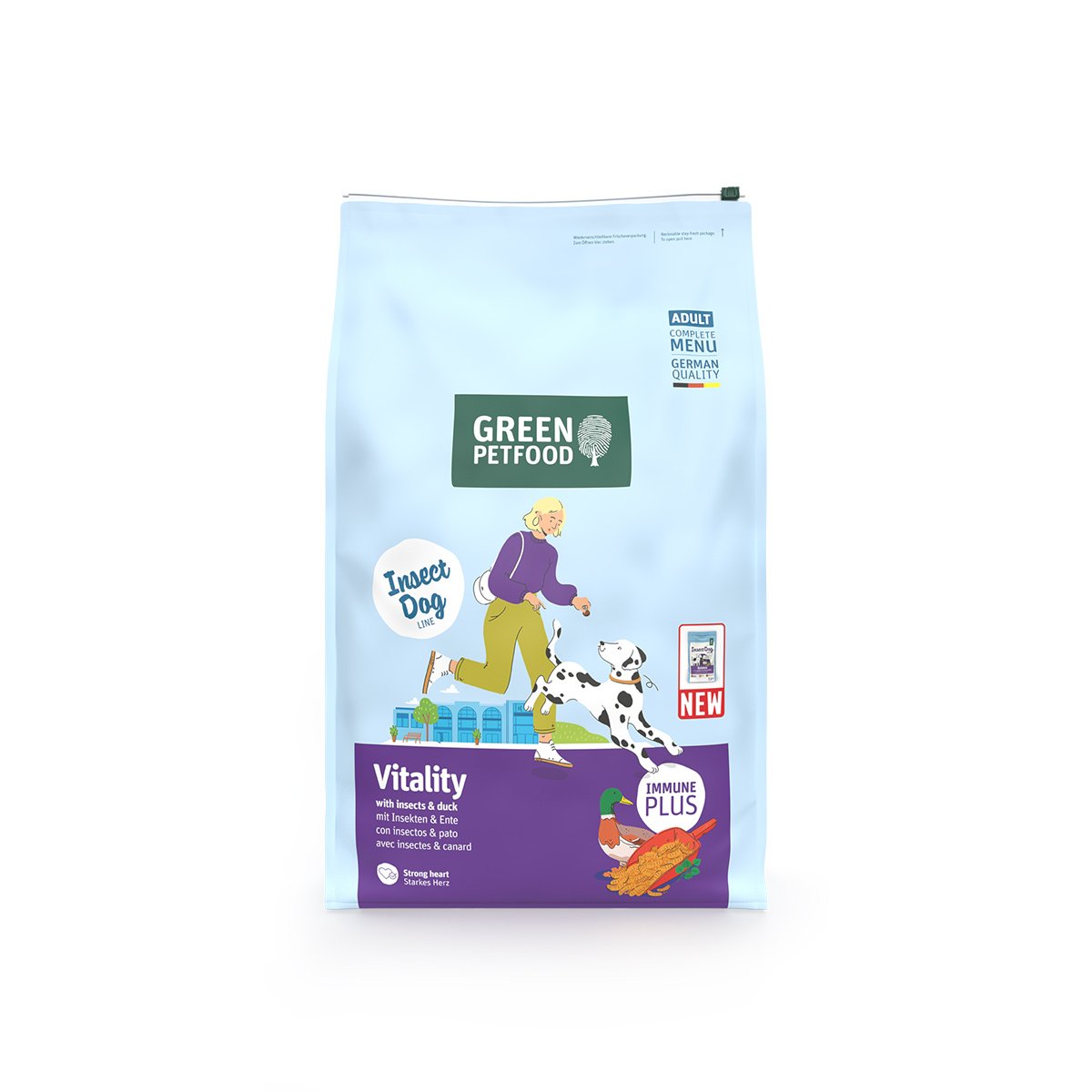 Green Petfood Vitality Insects & Duck 2×7,5 kg