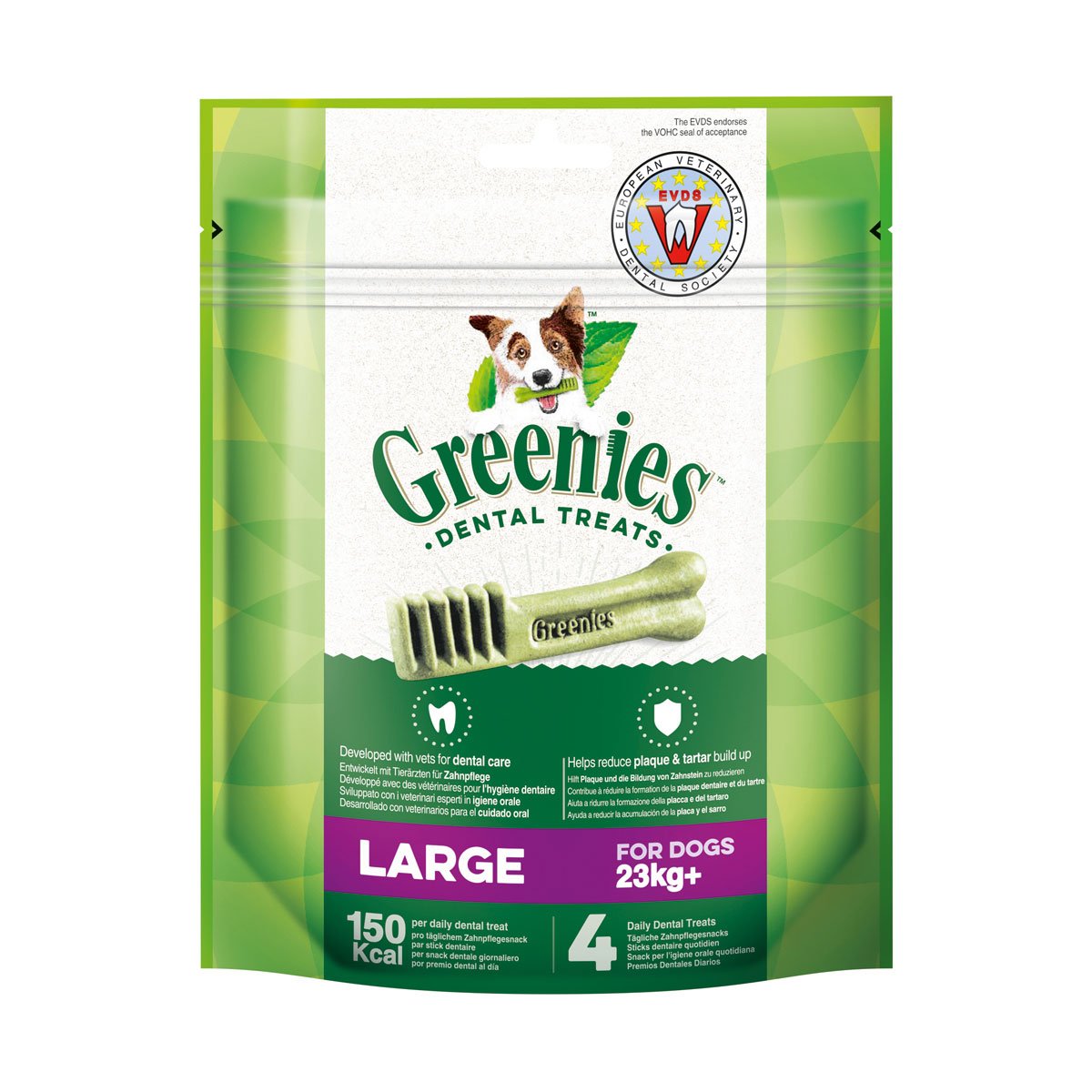 Levně Greenies Large pamlsky pro péči o zuby psů s hmotností nad 23 kg – 170 g