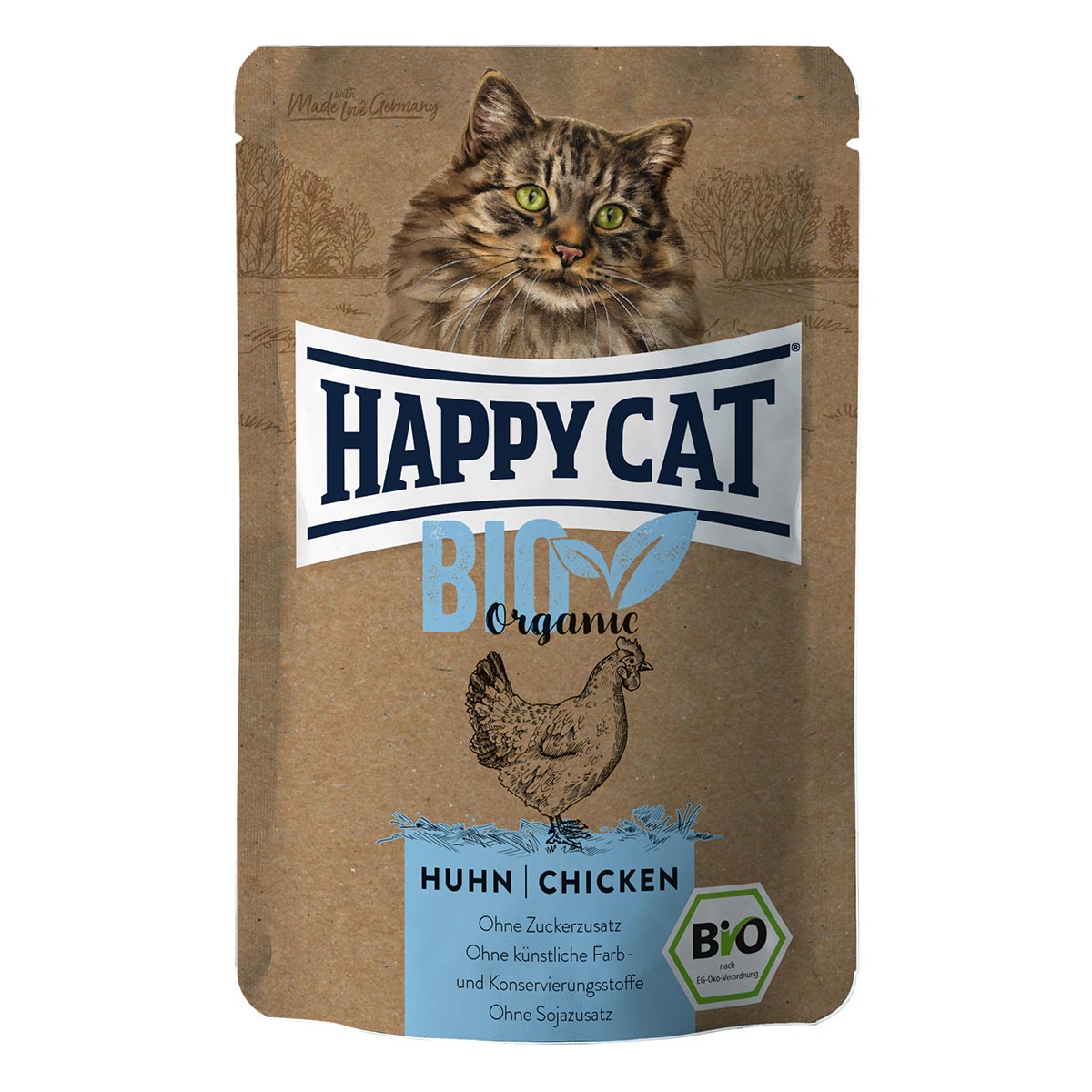 Happy Cat Bio Pouch Huhn 24×85 g