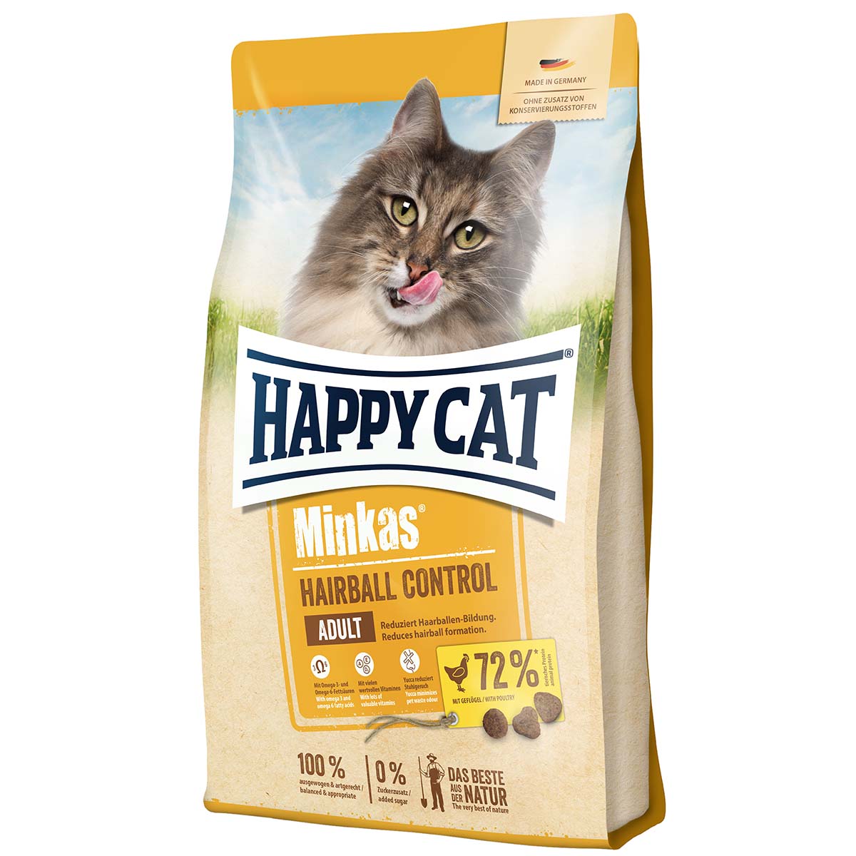 Levně Happy Cat Minkas Hairball Control drůbež 1,5 kg