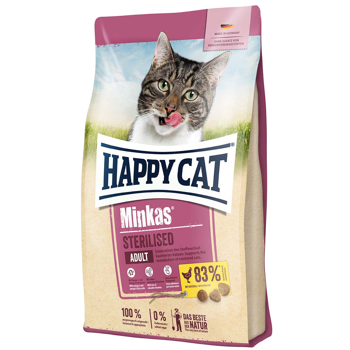 Levně Happy Cat Minkas Sterilised drůbež 1,5 kg