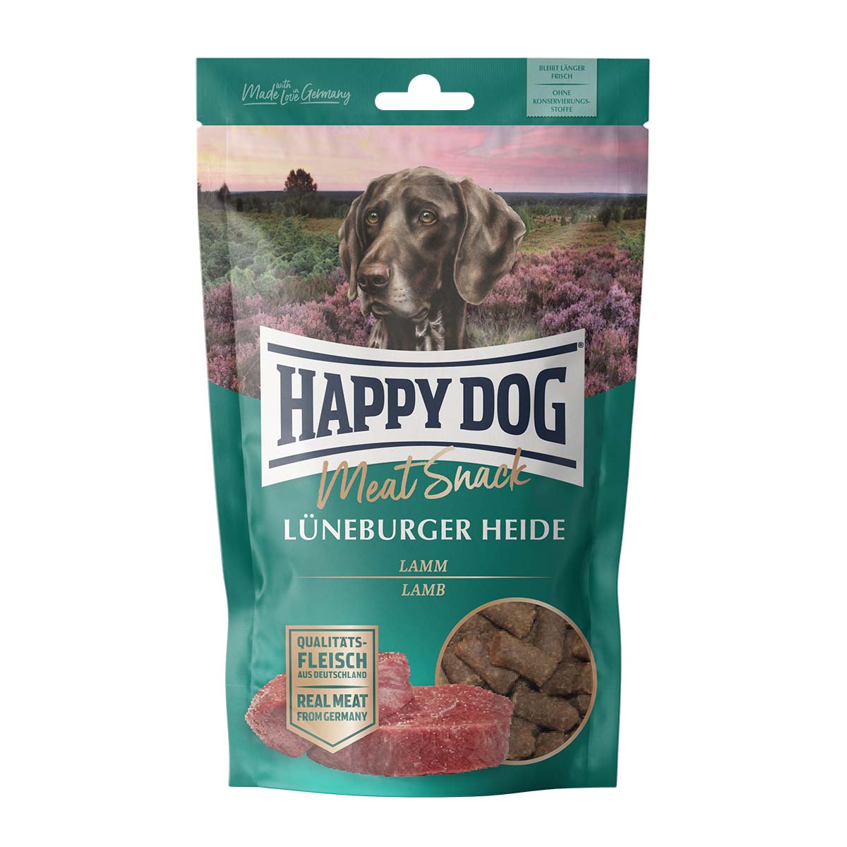 Happy Dog MeatSnack Lüneburské vřesoviště 3 × 75 g