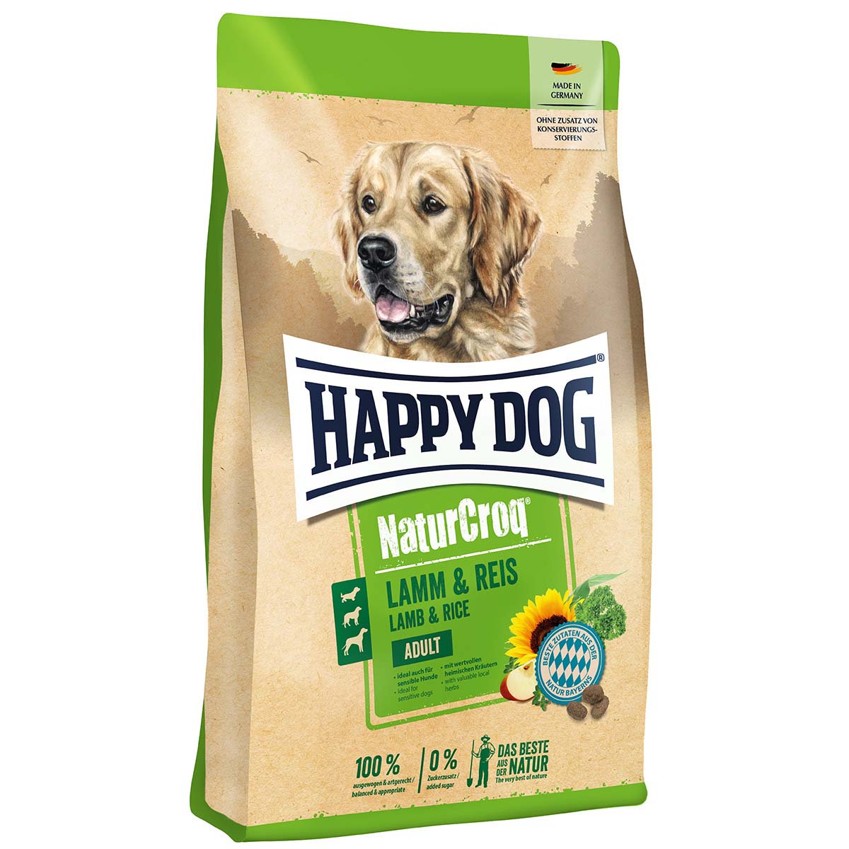 Levně Happy Dog NaturCroq jehněčí a rýže 1 kg