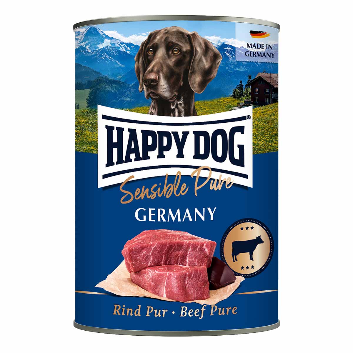Levně Happy Dog Sensible Pure Germany (hovězí) 12 × 400 g
