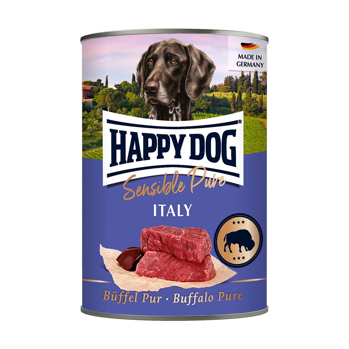 Happy Dog čisté buvolí maso, 24 × 400 g