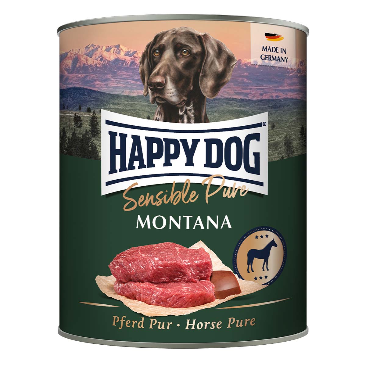 Levně Happy Dog Sensible Pure Montana (koňské maso) 12 × 800 g