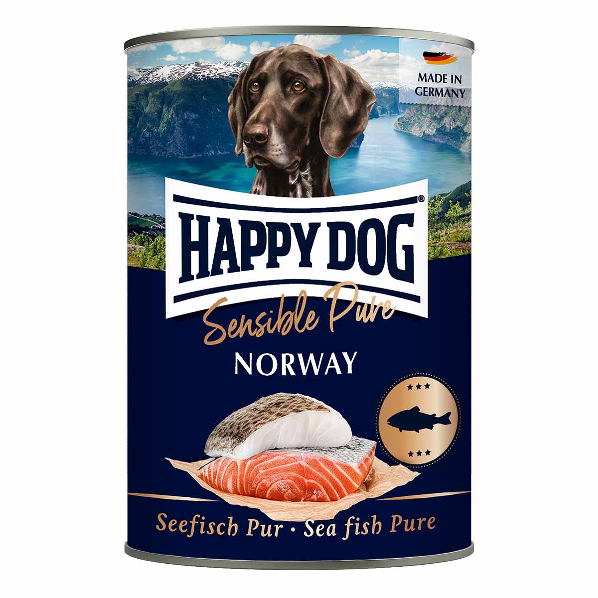 Levně Happy Dog Sensible Pure Norway (mořská ryba) 12 × 400 g