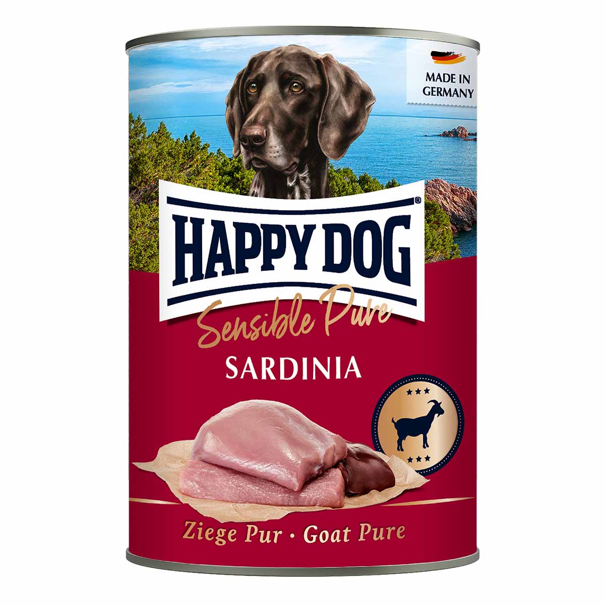 Levně Happy Dog Pur s čistým kozím masem 12 × 400 g