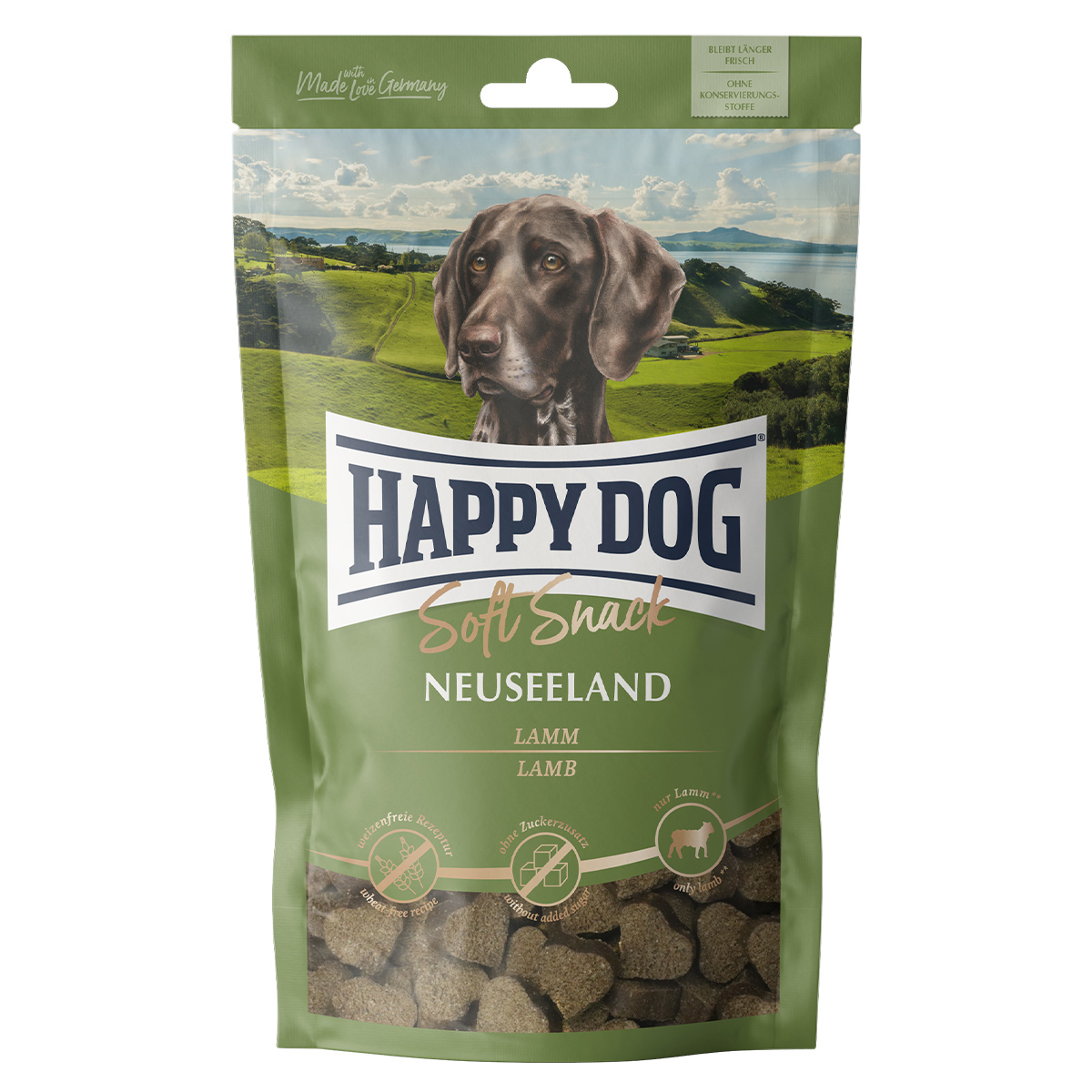 Levně Happy Dog jemný pamlsek Neuseeland 5 × 100 g