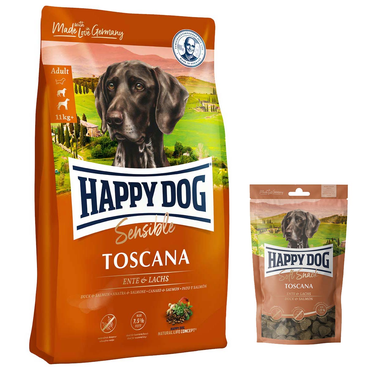 Happy Dog Supreme Sensible Toscana 12,5kg + SoftSnack Toscana 100g Happy Dog Supreme Sensible Toscana 12,5kg + SoftSnack Toscana 100g