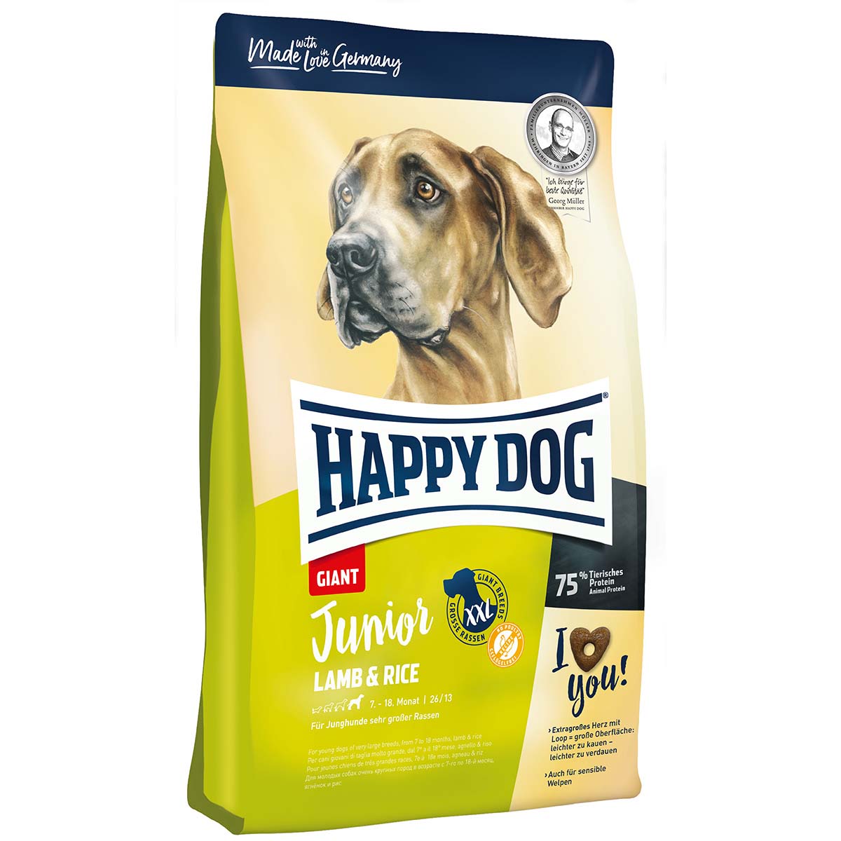 Happy Dog Supreme Junior Giant Lamb & Rice, 15 kg