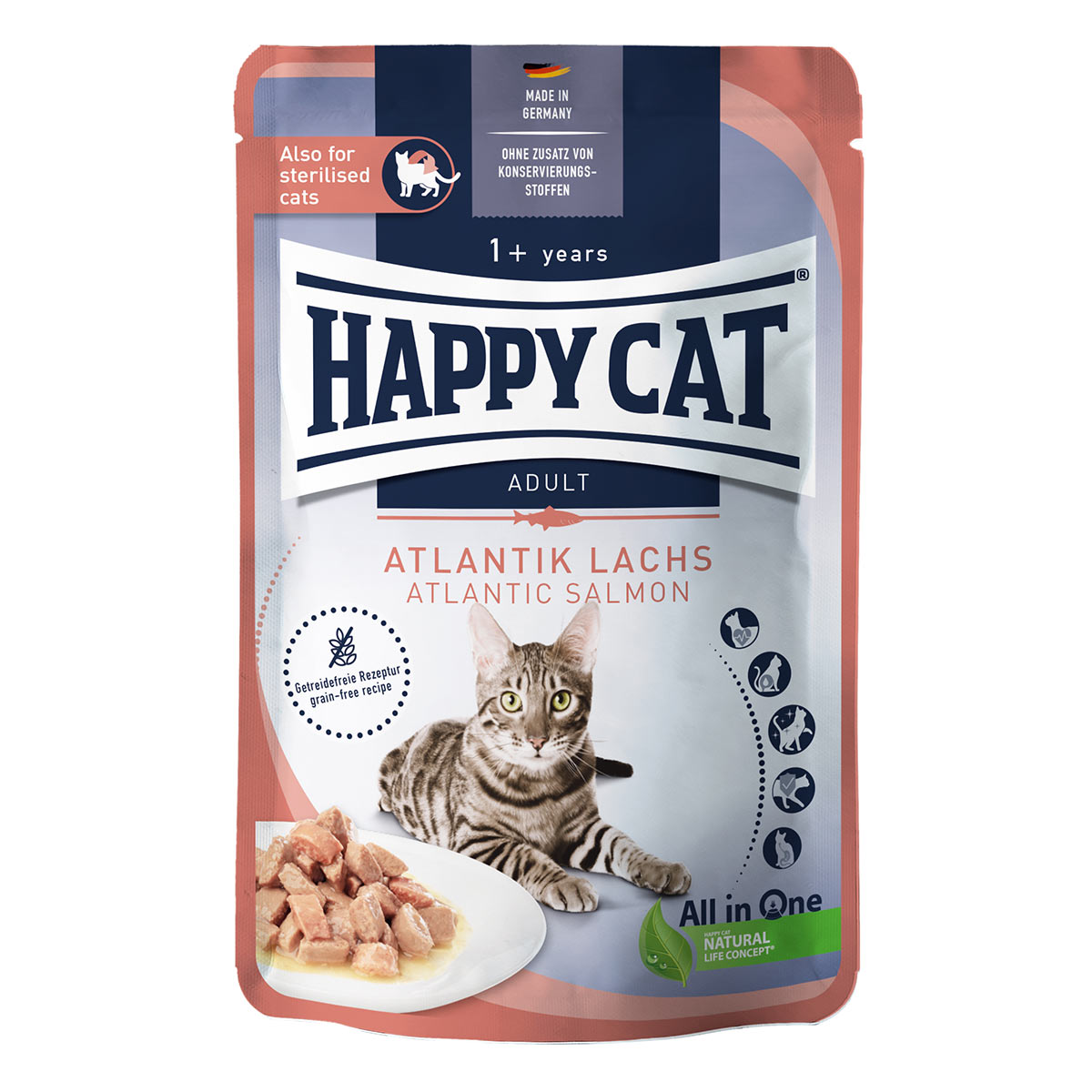 Levně Happy Cat Tray Culinary Meat in Sauce atlantický losos 12 × 85 g
