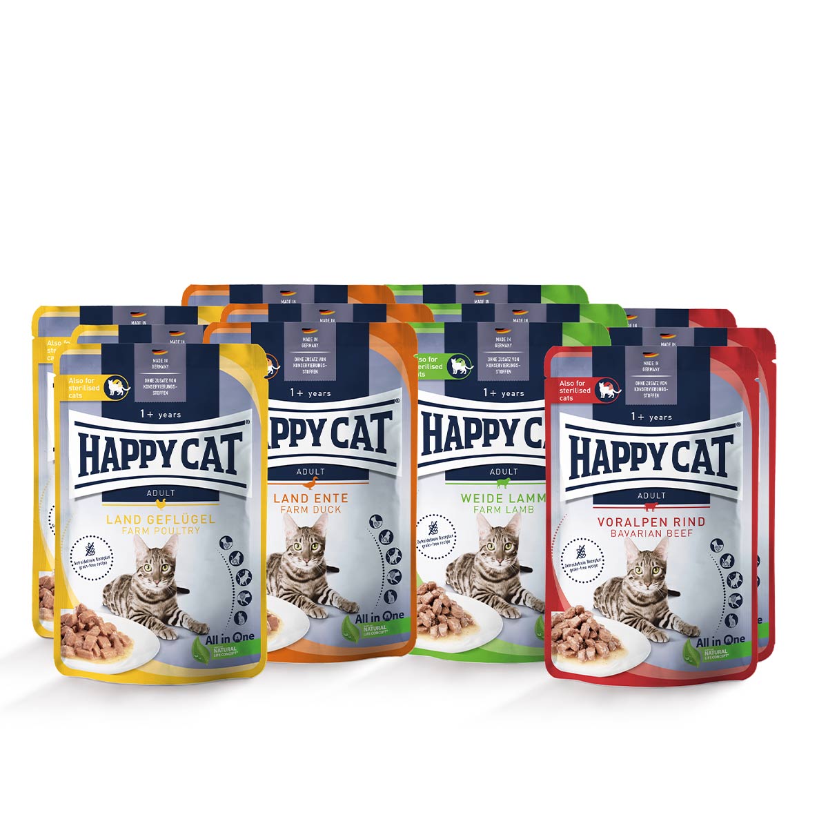 Levně Happy Cat Mischtray 2 12 × 85 g