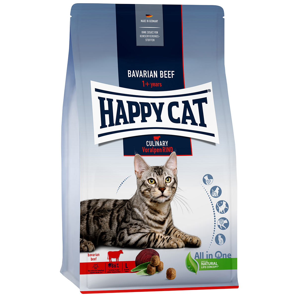Levně Happy Cat Culinary Adult hovězí z předhůří Alp 10 kg