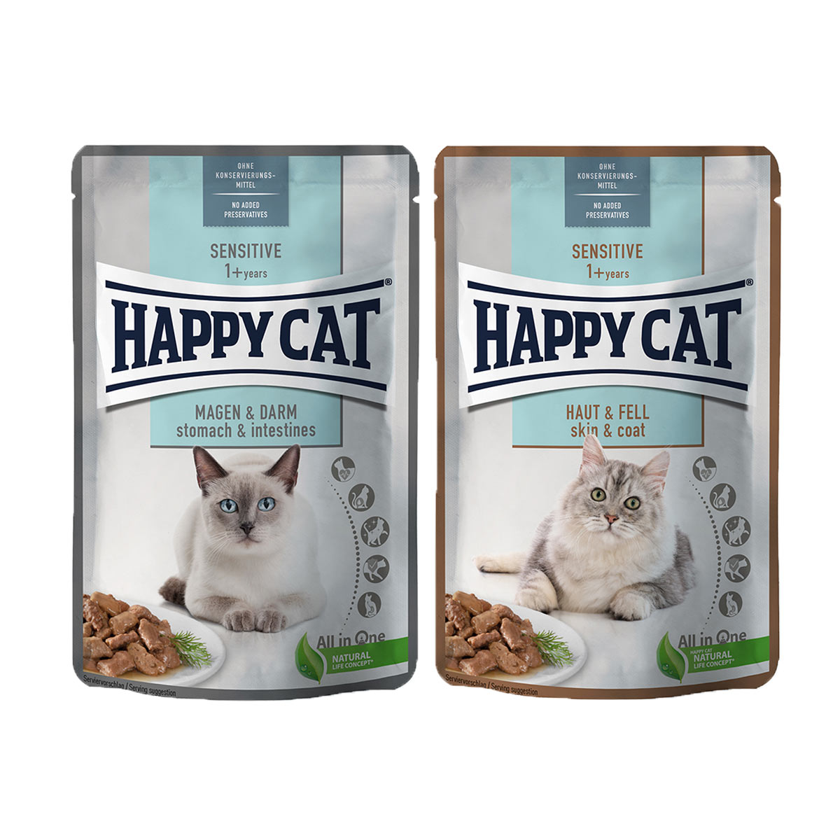Happy Cat Mixpaket Sensitive Meat 24 × 85 g