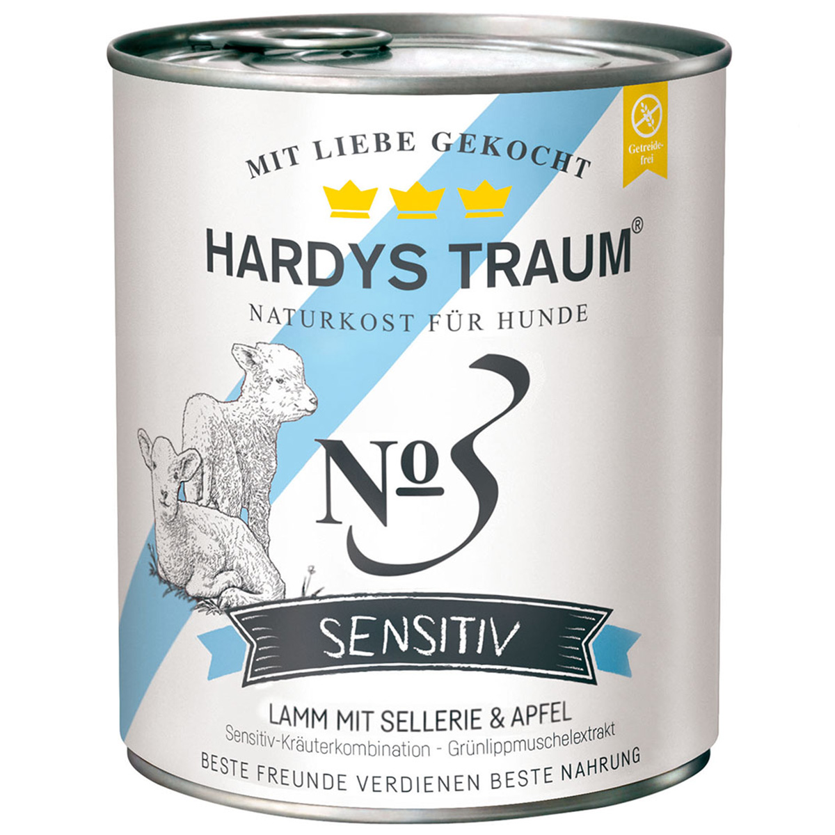 Hardys Traum Sensitiv No. 3 s jehněčím masem 6 × 800 g