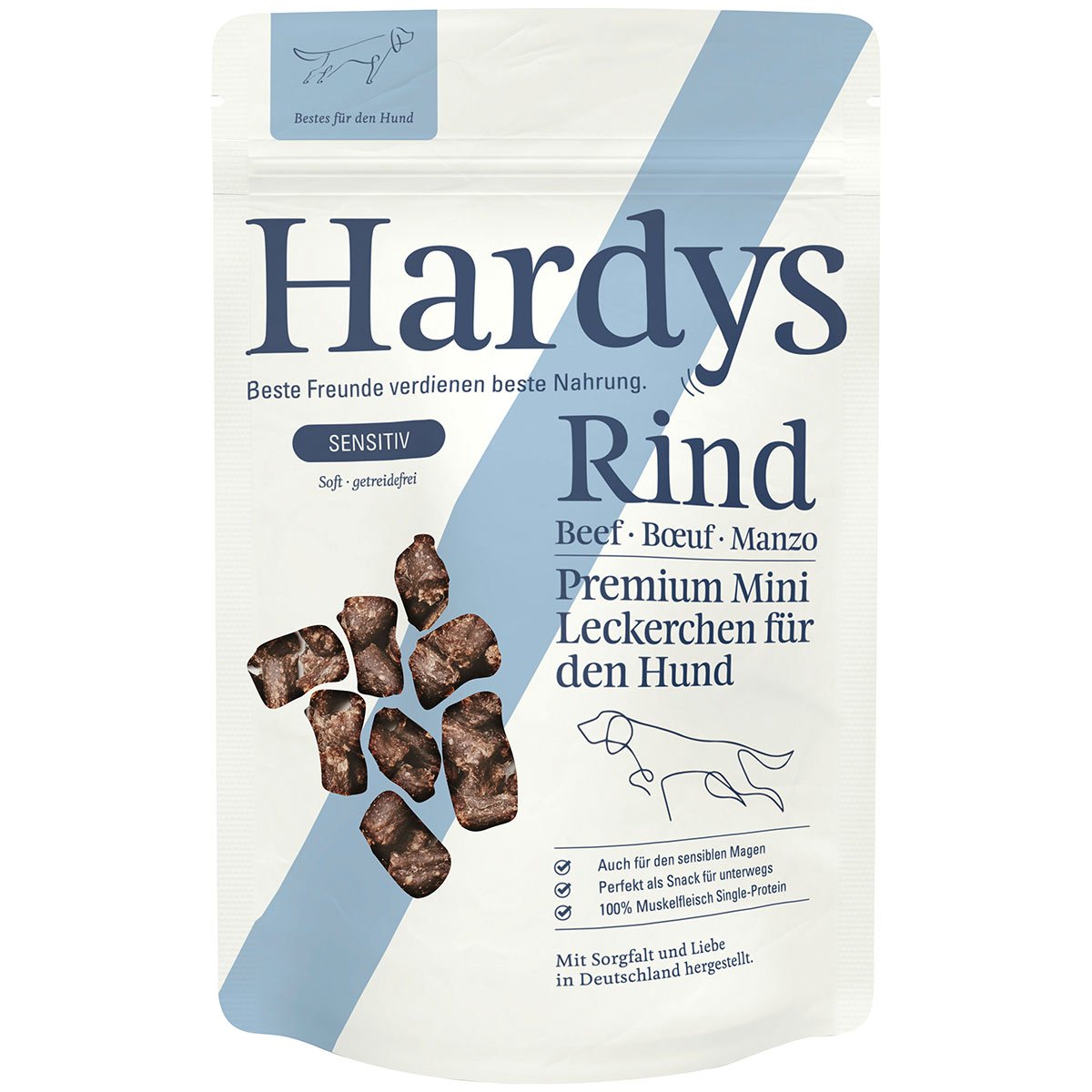 Levně Hardys SENSITIV Minis soft hovězí maso a jablko 125 g