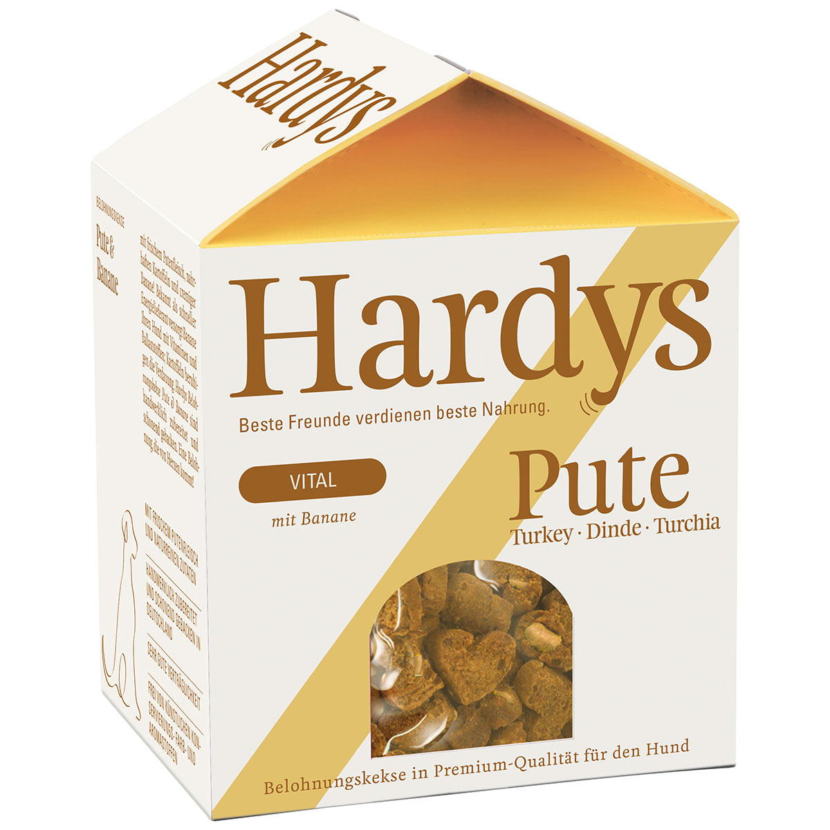 Levně Hardys VITAL sušenky za odměnu krůta a banán 125 g