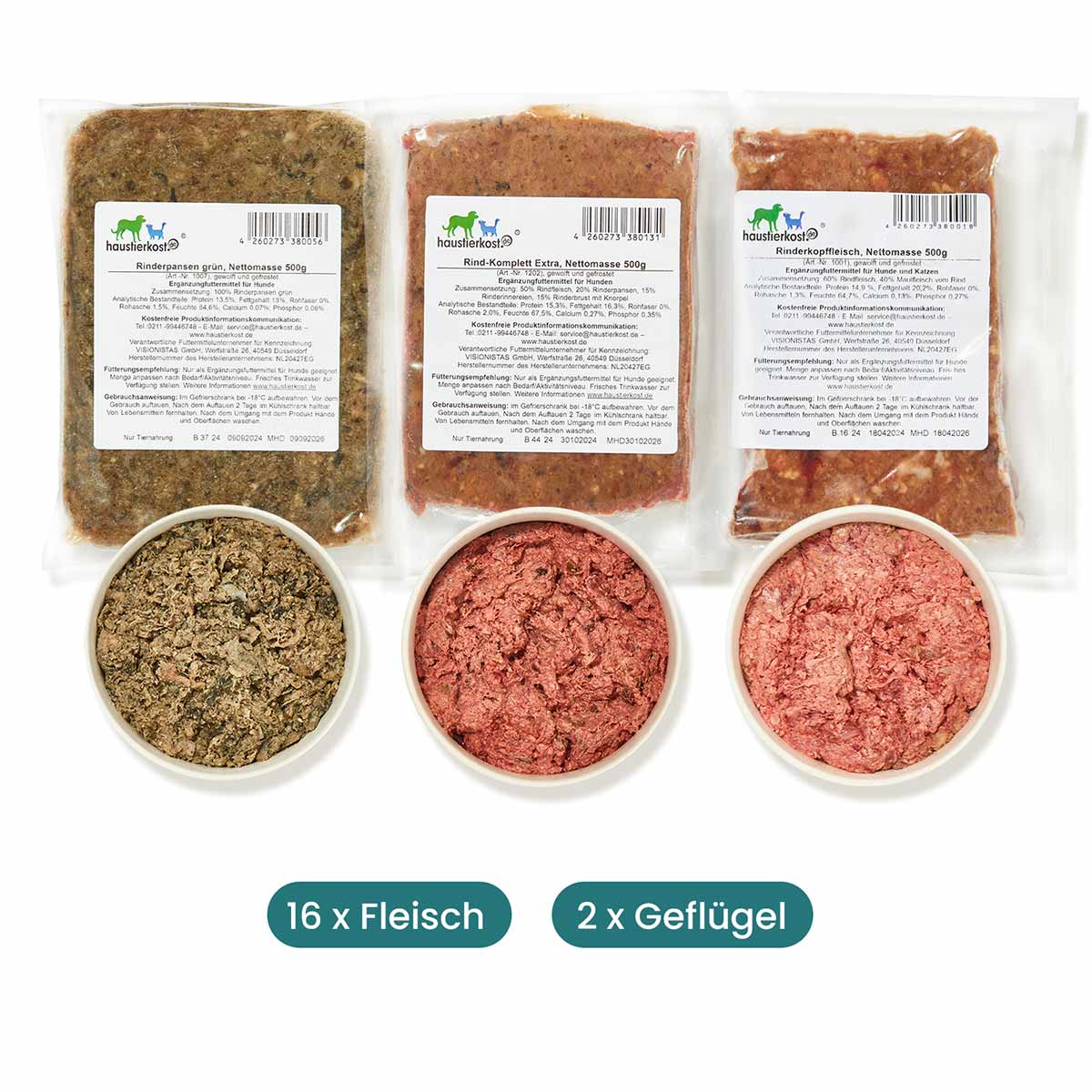 Haustierkost Paket Hund Aktiv 9 kg