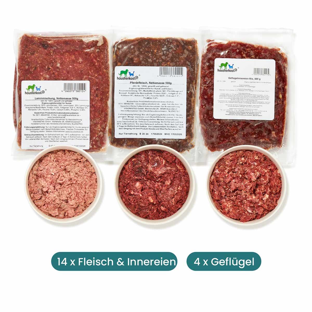 Haustierkost Paket Hund Allergie 9 kg