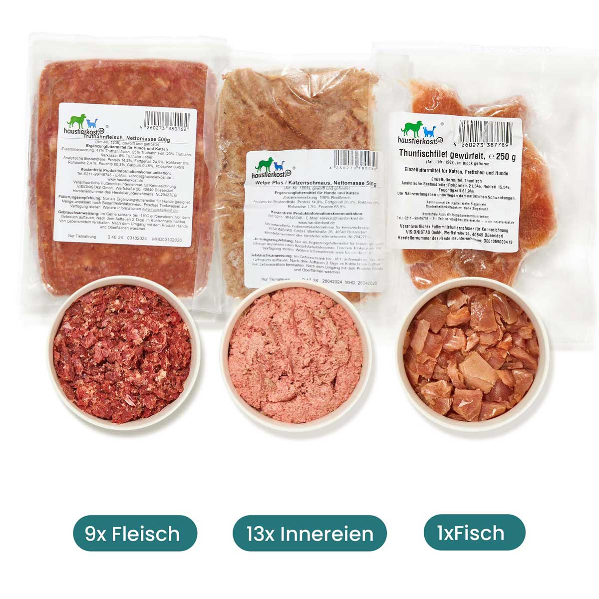 Haustierkost Paket Katze Senior 9 kg