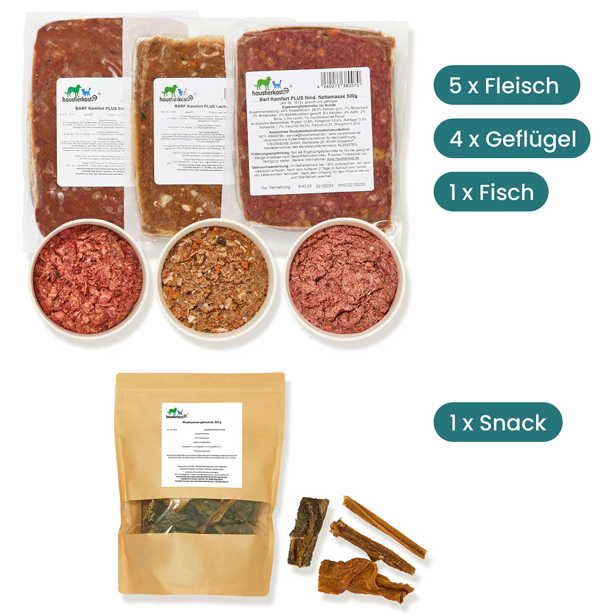 Haustierkost SchnupperBox Menü 1