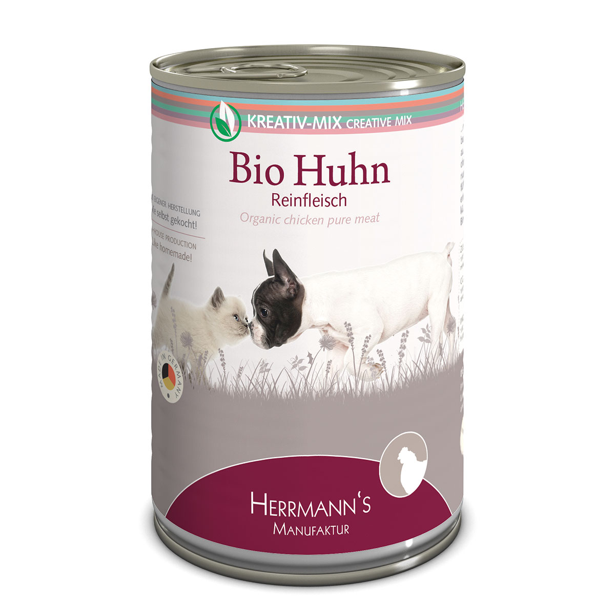 Herrmanns Bio Hunde- und Katzen-Ergänzungsfutter 100% Huhn 400g