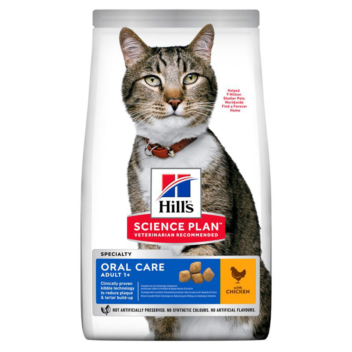 Hill's Science Plan Oral Care Adult pro kočky, kuřecí, 1,5 kg