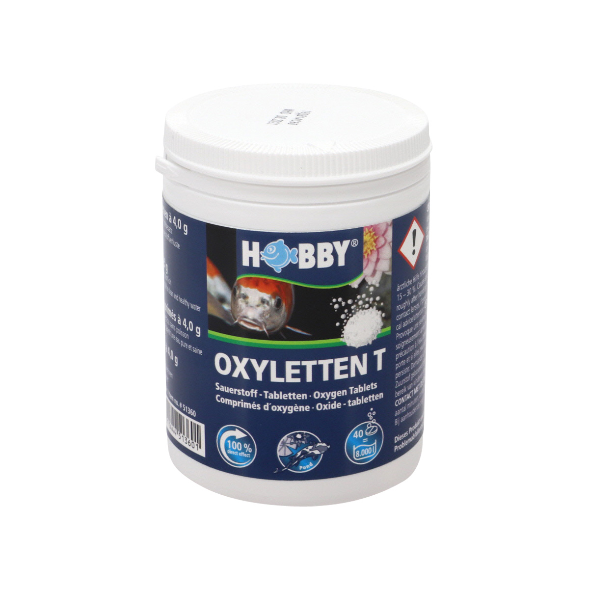 Hobby kyslíkové tablety Oxyletten pro jezírko 40 ks