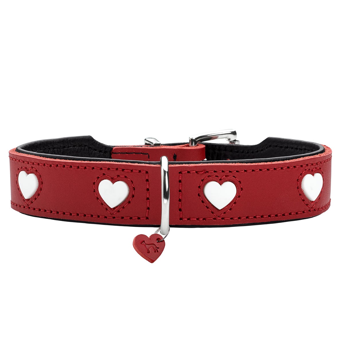 Hunter Halsband Love rot/schwarz 65/L