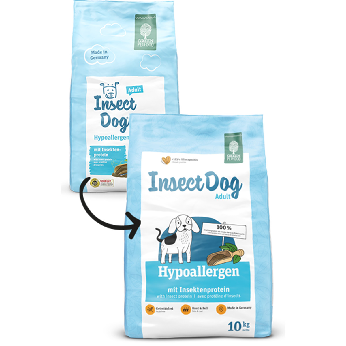 Levně Green Petfood InsectDog hypoalergenní 10kg