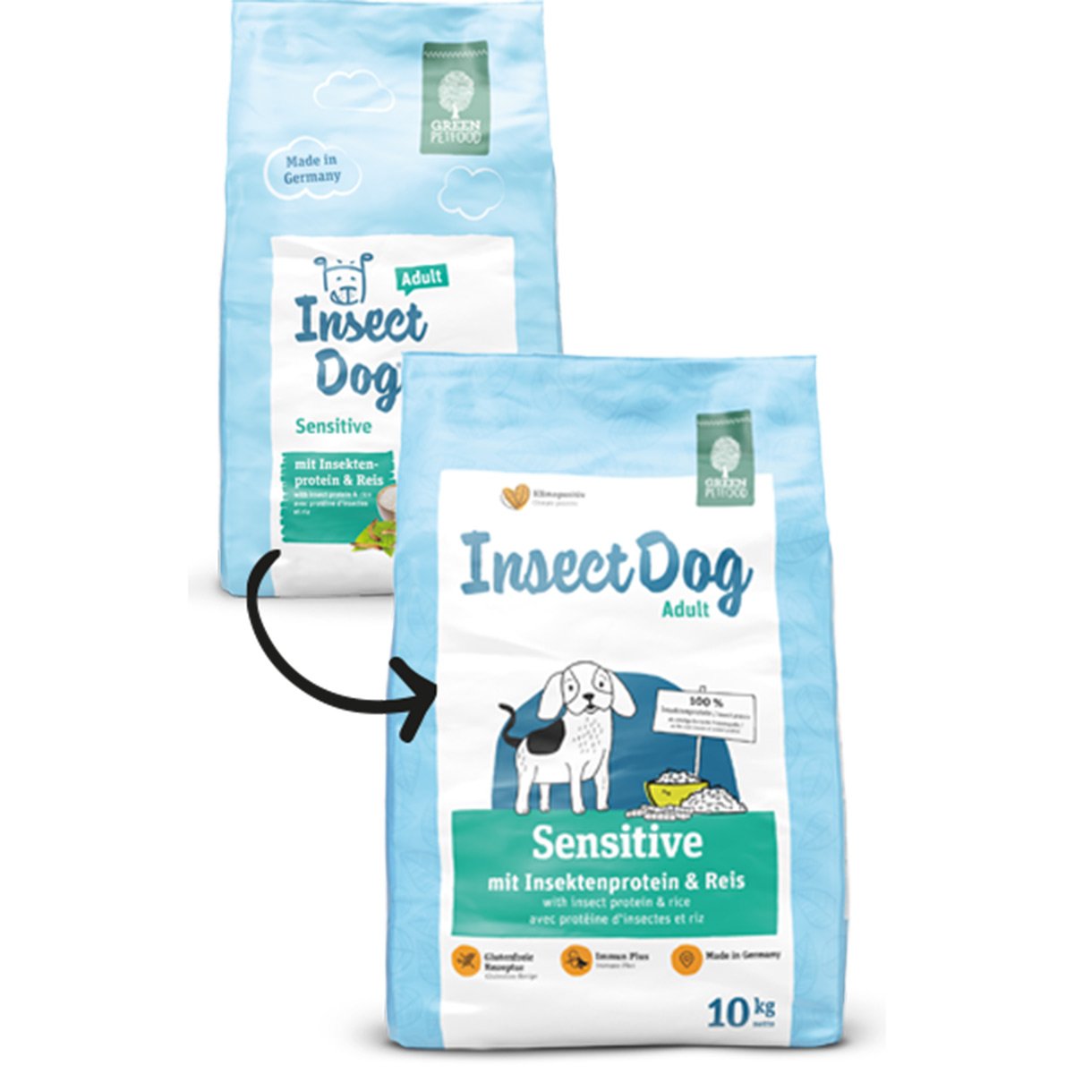 Levně Green Petfood InsectDog sensitive 10kg