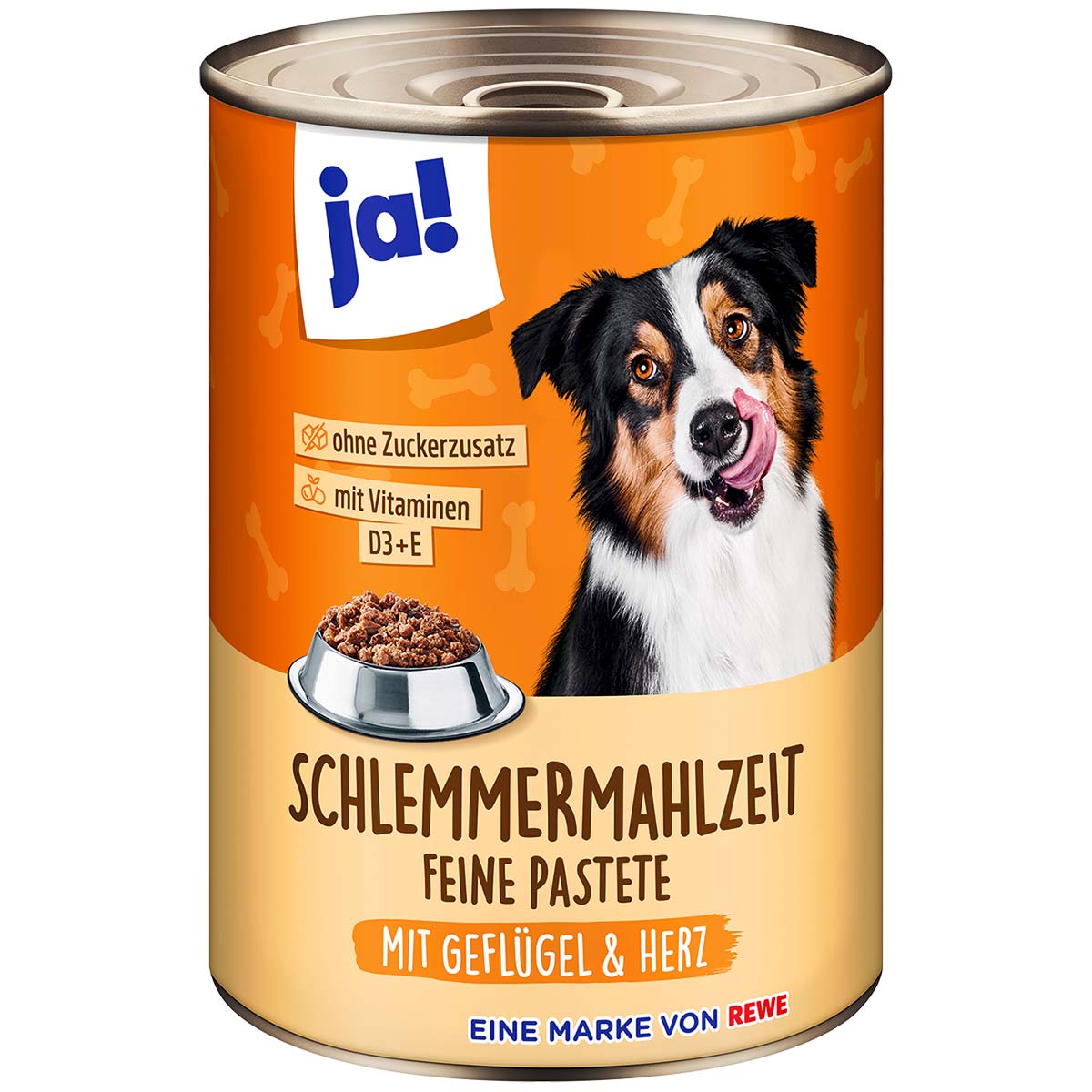ja! Schlemmermahlzeit Pastete mit Geflügel & Herz 12x400g