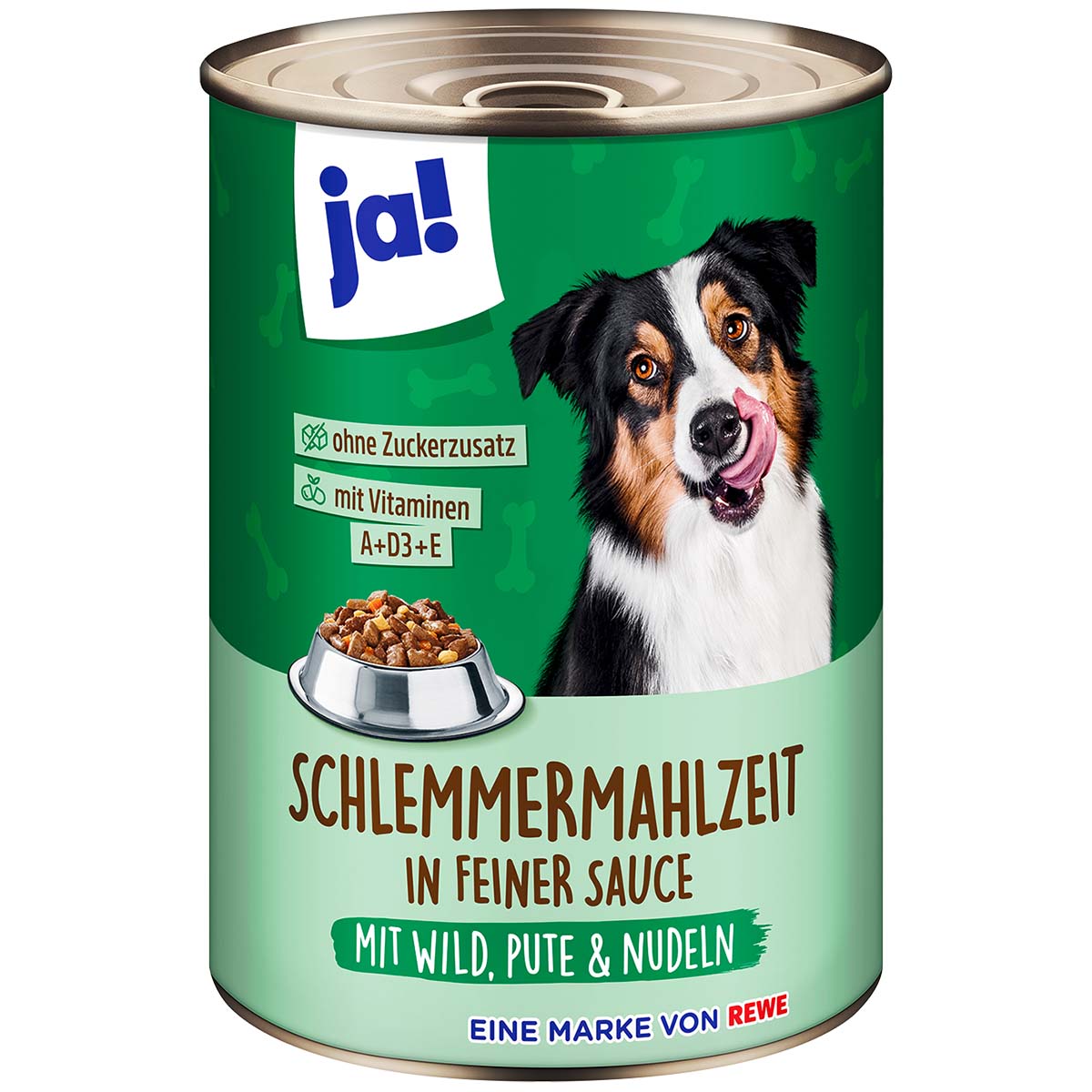 ja! Schlemmermahlzeit Wild, Pute, Nudeln, Karotten in Sauce 12x400g