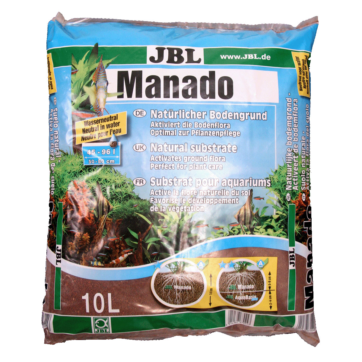 JBL Manado přírodní dno 10L