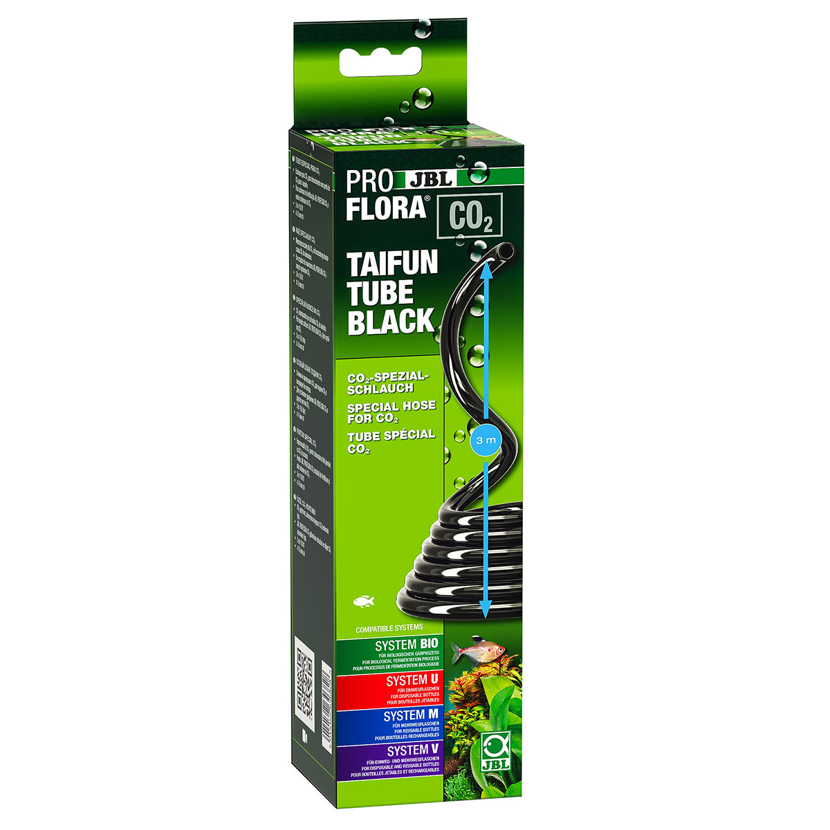 JBL PROFLORA CO2 TAIFUN TUBE BLACK