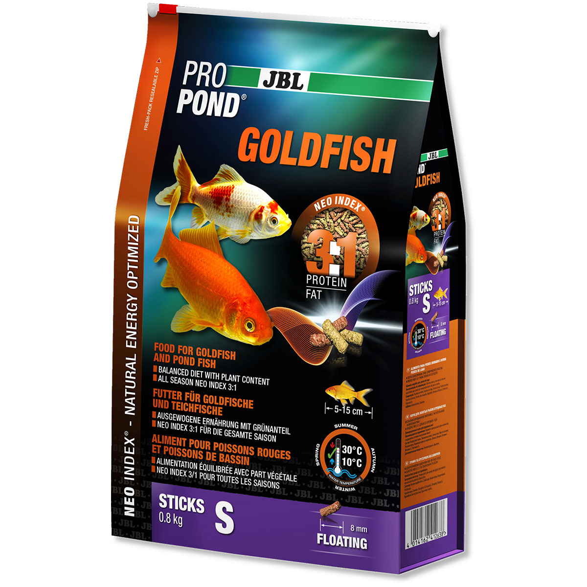 JBL ProPond krmivové tyčinky pro karasy stříbřité M 1,7 kg
