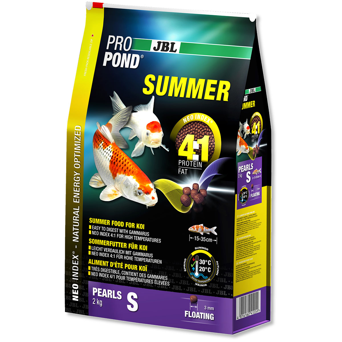 JBL ProPond Summer, letní krmivo pro kapry koi S 2,0 kg