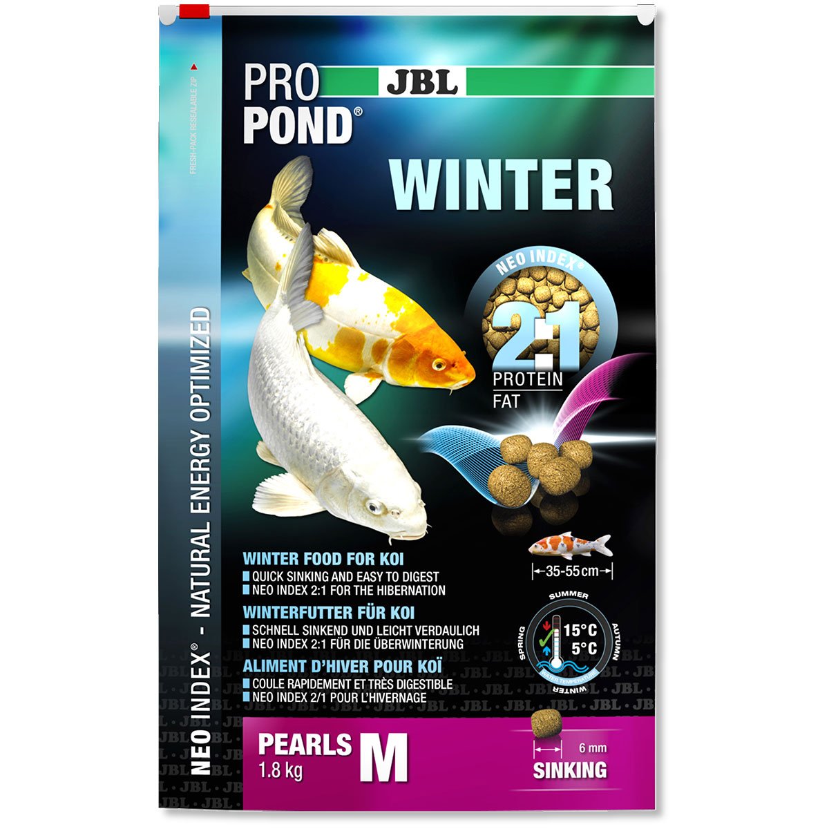 JBL ProPond zimní krmivo pro kapry koi S 0,6 kg