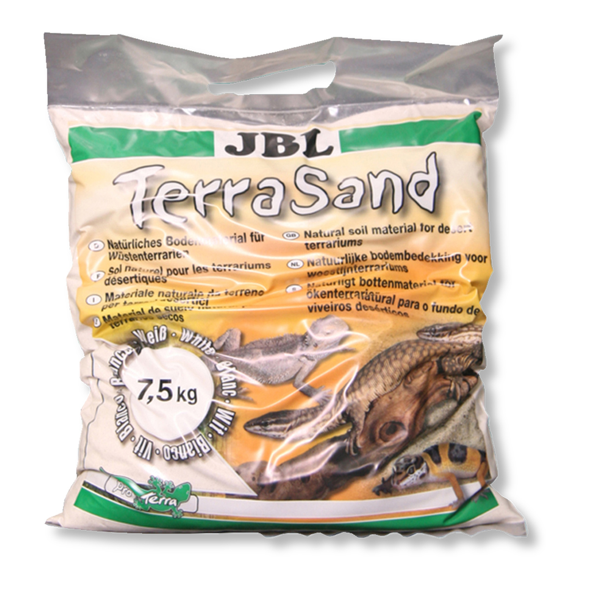 Levně JBL TerraSand substrát pro pouštní terária – 7,5 kg, bílý