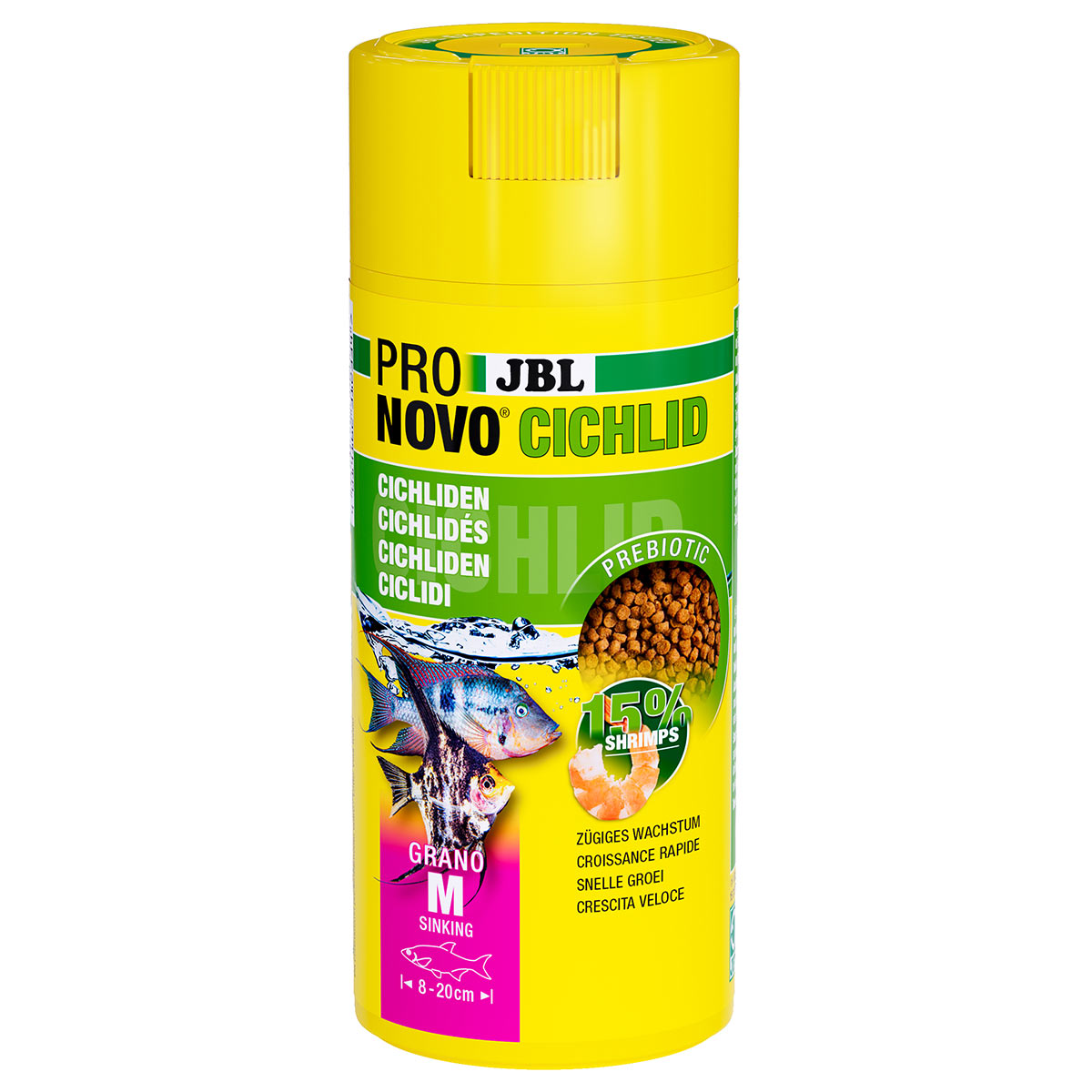 JBL PRONOVO CICHLID GRANO M 250 ml Click