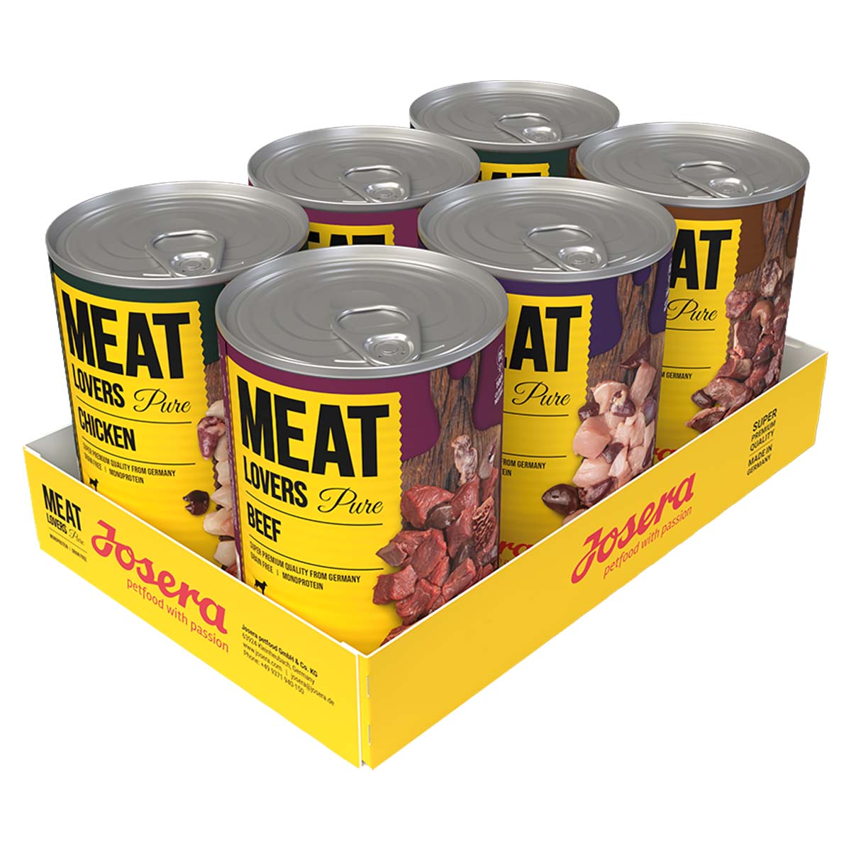 Levně Josera Meatlovers Pure multipack 6× 400 g