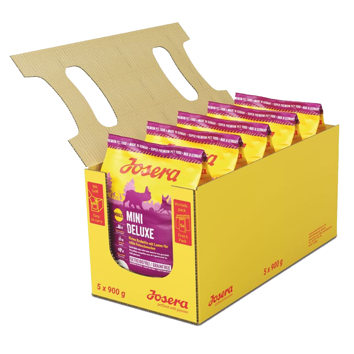Josera Mini Deluxe 4 + 1 zdarma (5 × 900 g)