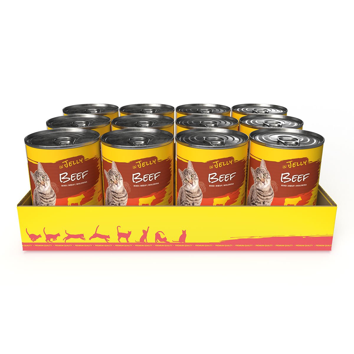 Levně JosiCat Beef in Jelly 12 × 400 g